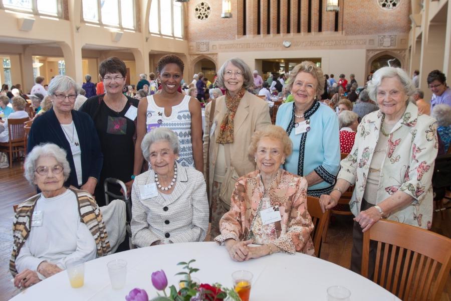 Group of alums at an event